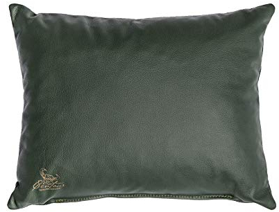 Centaur - Deko Lederkissen 50 x 40 cm für Sofa oder Schlafzimmer flaschengrün - Echt Leder Kissen Echtleder Sofakissen Lederoptik