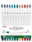 Zebra Clickart Wyss22-12Cdk Marker auf Wasserbasis, Calm Dark, 12 Farben