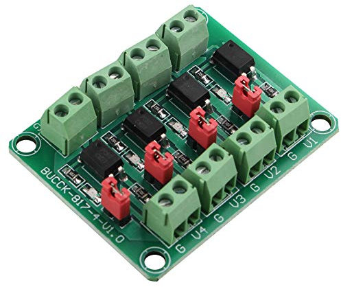 HALJIA PC817 4-Kanal Optokoppler Isolation Board Spannungskonverter Adapter Modul 3,6-30V Treiber Photoelektrisch Isoliertes Modul PC 817