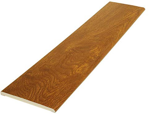 Pencil Round Architrave uPVC Plastic Finishing Trim Moulding (2.5m) - 95mm, Golden Oak