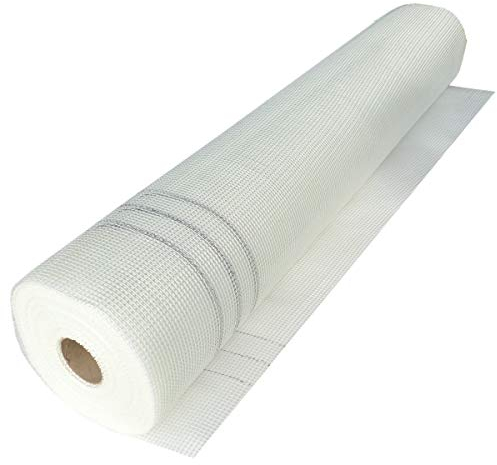 Tissu armé 100 m² (2 x de 50 m²) - Tissu de nettoyage 165 g/m² - Fibre de verre - Façade - 4 mm x 4 mm