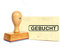 Stempel Gebucht - Holzstempel - 49 x 9 mm