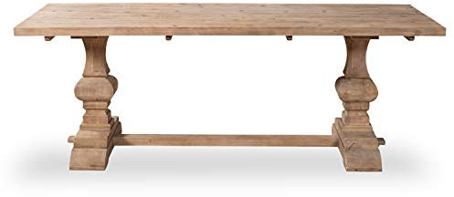 INTENSE DECO Table en pin Vieilli LUBERON Style monastère Naturel