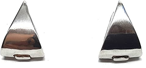 Echte Sterling Silber Ohrringe mit zwei Gesichtern massiv punziert 925