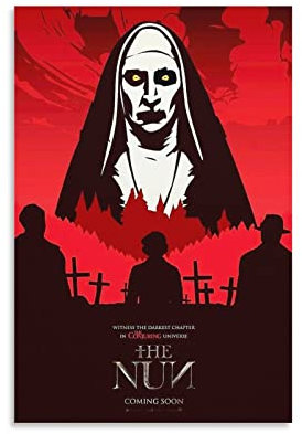 Filmposter The Nun, Vintage-Filmposter, 61 x 91 cm, dekoratives Gemälde, Leinwand, Wandkunst, Wohnzimmer, Poster, Schlafzimmer, Gemälde, 30 x 45 cm