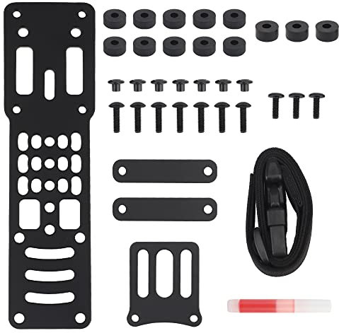 Modularer Pistolenholster-Adapter aus Metall, kompatible QLS-Plattform, taktischer Holster Drop Leg Hanging Extension Plate G-Code-Adapter BK
