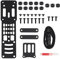 Modularer Pistolenholster-Adapter aus Metall, kompatible QLS-Plattform, taktischer Holster Drop Leg Hanging Extension Plate G-Code-Adapter BK