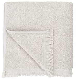 blomus Handtuch -FRINO- | Gästehandtuch 50 x 100 cm | Baumwolle weich & saugfähig | Farbe Moonbeam | Badtextil, Handtuch Badezimmer, Duschtuch kompakt