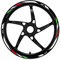 LUTPOL Motorrad-Rad-Aufkleber Racing Felgenaufkleber Für Aprilia RSV4 Dorsoduro Shiver 750 900 Rs125 Tuono 660 RS660 GPR150 Felgenaufkleber (Color : 1)