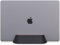 KUSOVILI Vertical Laptop Stand for Desk, Adjustable Vertical Laptop Holder, Walnut and Ebony Leather Desktop Dock for Apple MacBook Pro, Lenovo, Dell and More (0.4-1.45)