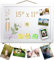 Weiße Pinnwand aus Kork mit Filz, 38,1 x 27,9 cm, kleines Display, Pinnwand für Wände, Schmuck, Notizen, Sammlung, Fotos, Büro, Holzrahmen (weiß) und Filz (weiß), 1 Stück