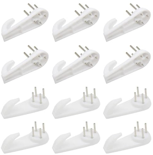 Hocansen 20 PCS Concrete Wall Hooks 50mm Plastic Picture Hanging Hook Hardwall Photo Frame Hangers Non-Trace Invisible Nails Hook for Hard Wall (50x20x10/XK-SL)