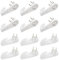 Hocansen 20 PCS Concrete Wall Hooks 50mm Plastic Picture Hanging Hook Hardwall Photo Frame Hangers Non-Trace Invisible Nails Hook for Hard Wall (50x20x10/XK-SL)