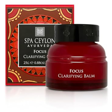 SPA CEYLON Focus Clarifying Balm | Pore Minimizing | Clean Ingredients | Vegetarian | Meditation | Aromatherapy Balm | Natural |100% Natural Organic | Essential Oils