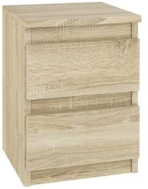 SoDREAMER Nachttisch Sonoma | Nachtschrank Beistelltisch | Nachtkommode für jedes Schlafzimmer, Wohnzimmer, Jugendzimmer | Kleine Kommode | 30x41x30 cm