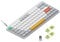nuphy Air75 V2 Wireless Mechanical Keyboard, 84 Keys RGB Hot-Swap Keyboard, Supports Bluetooth 5.1, 2.4G and Wired Connection C for PC/Laptop/Windows/Mac-White Gateron Aloe Switch