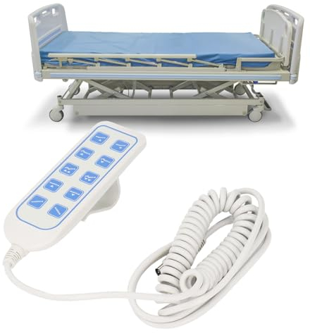 Control Remoto de Mano Reclinable de 10 Botones, Controlador de Cama Elevadora de 8 Pines, Control Remoto de Cama Elevadora Impermeable IP66, Control Remoto Reclinable Eléctrico