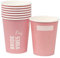 8 x Pretty Pink Party Party Cups for Bridal Showers and Hen Do Parties and Boozy Brunch | Eco-Choice 100% recyclable | | Packed in card box (NO PLASTIC) Designed in the UK by Talking Tables