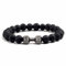 Hantel-Armbänder, Vulkangestein, Angstperlen, Fitness-, Yoga-, Langhantel-Armband, Naturstein, Hantelperlen, Armbänder, Set, Fitness-Armband, Fitness-Hantel-Schmuck, Geschenke oder Fitness-Liebhaber