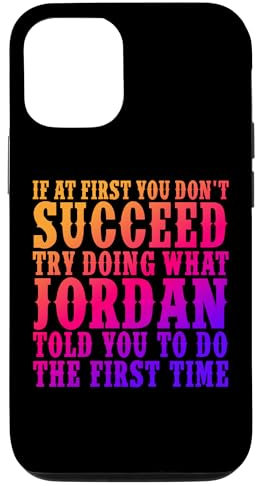 iPhone 12/12 Pro Funny Jordan Name Surname Funny Jordan Birthday Joke Gifts Case
