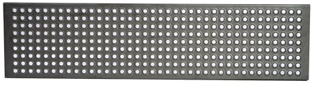 Acero Panel Peldaño Metálico Recto Perforado Abocardado con Relieve Antideslizante 1000x250mm Diámetro agujero 15mm - Alta resistencia y buena soldabilidad - Acero Negro - Hierro En Crudo