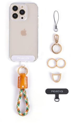 project-cb Phone Finger Ring Strap 1,Tether Tab 2,Phone Lanyard,Key Chain,Phone Accessories(MapleMosaic-G)