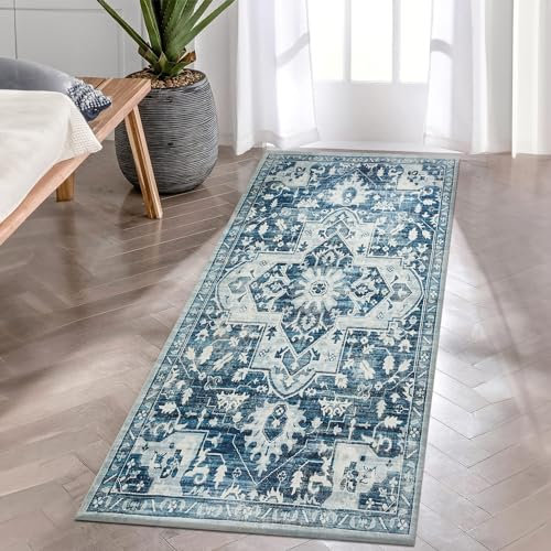 BedLooms Door Mat – Machine Washable Door Mats Indoor & Outdoor – Heavy Duty anti Slip TPR Backing Front Doormats - Stylish & Large Perfect Dust Grabbing Entrance Doormat (Tranquil, 80cm x 150cm)