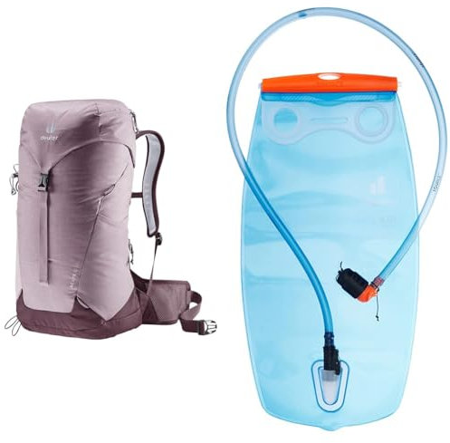 deuter AC Lite 22 SL Damen Wanderrucksack, Grape-aubergine & Streamer 3.0 Trinksystem