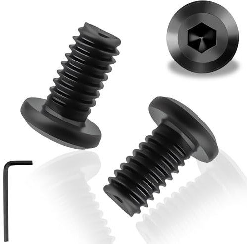 30pcs Viti M6 Viti a Testa Piatta M6X12mm Bulloni A2 V2a Nero Viti Inox Bulloni Acciaio Inox Bulloni Testa Tonda Vite Testa Bombata con Chiave Esagonale per Elettrodomestici Macchinari Industriali