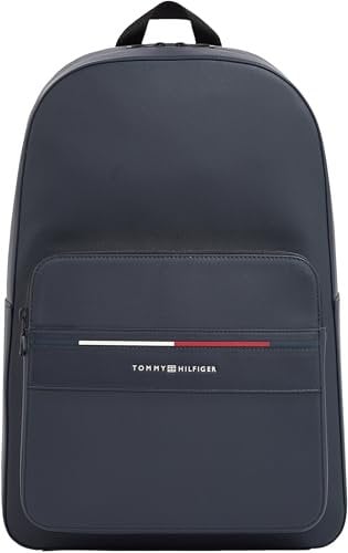 Tommy Hilfiger Herren Rucksack Foundation mit Logo, Blau (Space Blue), Einheitsgröße