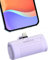 Kuulaa Small Portable iPhone Charger 4500mAh Plug-in Power Bank Mini Battery Bank for iPhone 14/13/13 Pro/12/12 Pro/11/XR/XS/X/8/7/6, Purple