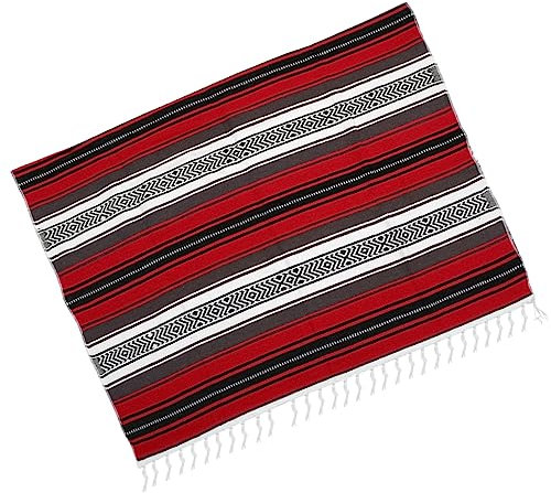 MUSISALY Dicke Weiche Mexikanische Falsa-Decke Für Yogamatte Wohnzimmer Schlafzimmer Auto Rot 130 X 180 cm