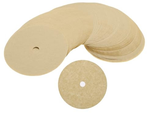 QUARKZMAN Kaffeefilterpapiere Kaffeefilter Einweg-Rundpapier mit Loch 3,74 Zoll OD für Espressomaschine, Café Büro Zuhause Packung mit 100, Kaffee
