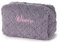 Beauty Case da Donna Personalizzata con Nome Borsa Cosmetica in Peluche Regalo di Natale Festa Della Mamma Compleanno (Viola)