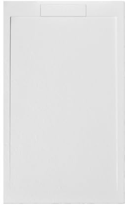 PIATTO DOCCIA 160X100 cm BIANCO Line SLIM In Resina e Polvere Di Marmo Con Griglia Laterale IN MARMORESINA - FRASCIO