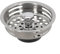 Colador de acero inoxidable para fregadero de cocina, 85 mm, tapón de drenaje con diseño de filtro de agujero de ventilador para bloqueo de residuos