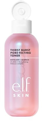 e.l.f. Thirst Burst Pore-fecting Toner, Hydrating & Exfoliating for Face, Smooths, Plumps & Minimizes Pores, Infused with Salicylic Acid, Vegan & Cruelty-Free