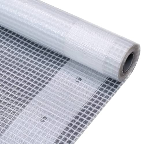 Tomostar Bâche de Rechange Serre Tunnel, Bâche de Protection pour Serre Film de Jardin Couverture de Polytunnel Anti-UV Imperméable Leno 260 g/m² 3 x 4 m Blanc