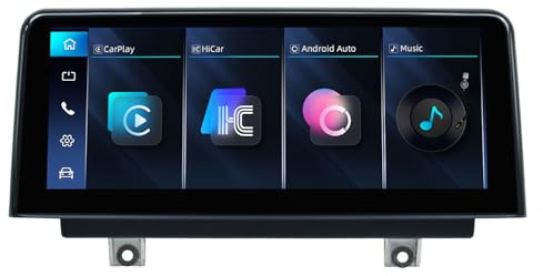 YolanAuto 10,25 Pulgadas Radio Coche con Pantalla táctil con Carplay para BMW 3 Serie 4 Serie F30 F32 2014-2017 NBT Sistema, Soporte para Inalámbrico Carplay/Android Auto/Mirrorlink/Navegación