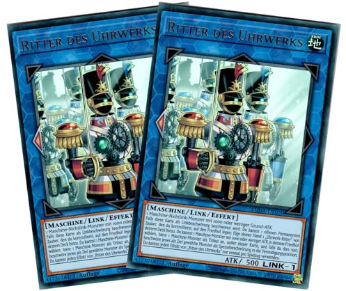 Ritter des Uhrwerks - Spar-Duo (2 Karten) - SUDA-DE050 - Ultra Rare - Deutsch - 1. Auflage - Yugioh - Supreme Darkness - mit RC-Fieldcenter
