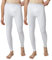 LAPASA Herren Innenfleece Thermo Unterhose, warme Funktionsunterwäsche Thermohosen M10, Weiß (2 Pack), M