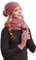 Hilltop Winter Kombi Set aus Winter Schal, passender Strickmütze und Handschuhe, 3-tlg., Farbe:Altrosa mit Handschuhen