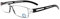KoKoBin Rahmenlose Lesebrille Sehhilfe mit Blaulichtflilter Anti Blaulicht Lesehilfe für Damen und Herren(Schwarz，+1.5)