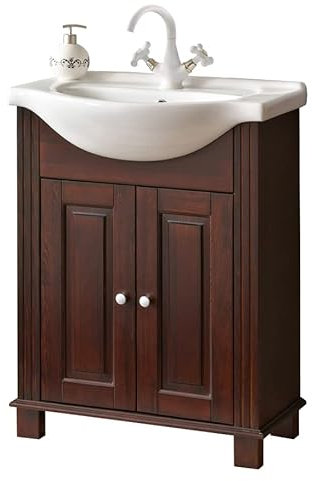 COMAD Ensemble Meuble Vasque De Salle De Bain - 65 Cm - Retro