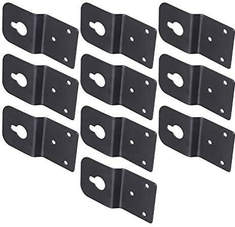 10 Stück Hinterer Lautsprecherhaken Metallklammern Strapazierfähige Hängende Lautsprecherhalterungen Umgebungs Lautsprecher Metallhalter Audio Brett Zum Aufhängen An Der Wand Eisen