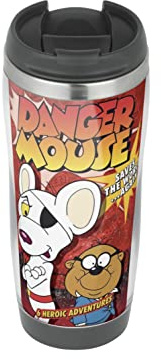 Profiles Danger Mouse Poster - Travel Mug, Thermal Insulated Cup for Hot and Cold Beverages Drinks