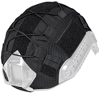 IDOGEAR Tactical Helmet Cover for Fast Helmet camo Helmet Cover for Airsoft Helmet in Size M/L, Military Paintball Hunting Shooting Gear