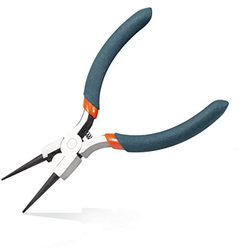 LEONTOOL 12,7 cm Mini-Rundzange mit Schneiden, Drahtschlaufenzange, Präzisionsdrahtbündig, Schmuckherstellungszange, Werkzeuge für Schmuckherstellung, Perlen-Seitenschneider, Schermaschine