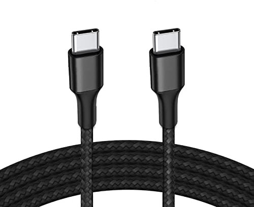 Todotumovil Câble chargeur adaptateur USB Type-C vers USB Type C Charge rapide 3.0 1 m (Noir)