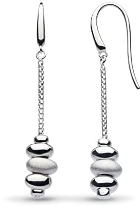 Kit Heath - Coast Tumble Sand Drop Earrings A flowing Sterling Silver design inspired by nature—wear as a personal favourite or gift with meaning